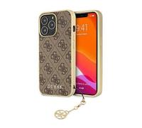 Guess Case 4G Charms Collection Brown - iPhone 13 Pro Max