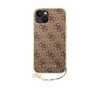 Guess Case 4G Charms Collection Brown - iPhone 14