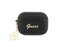 Guess GUAP2GLGSHK Case for AirPods Pro 2 Black Glitter Flake 4G Charm