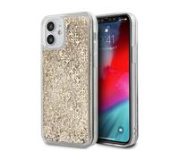 Guess Case 4G Liquid Glitter Gold - iPhone 12 Mini