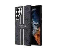 Guess Case 4G Printed Stripe Black - Samsung Galaxy S23 Ultra