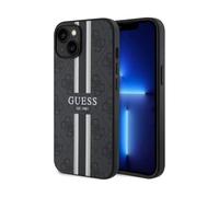 Guess Case 4G Printed Stripes MagSafe Black - iPhone 14 Plus