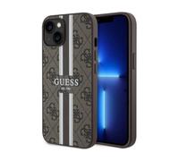 Guess Case 4G Stripe For Magsafe Brown - iPhone 14
