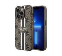 Guess Case 4G Stripe For Magsafe Brown - iPhone 14 Pro