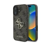 Genuine Guess 4G Metal Logo Magsafe Impact Protection for iPhone 16 Brown