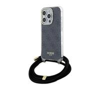 Guess Case Crossbody Cord 4G Print Black - iPhone 15 Pro Max