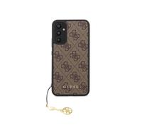 Guess Case for Galaxy A34 5G Edition 4G Charm with Pendant, Brown