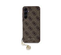 Guess Case for Galaxy A35 5G Edition 4G Charm with Pendant, Brown