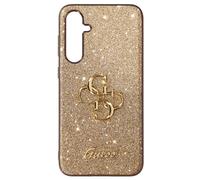 Guess Case for Galaxy S23 FE Glitter Silicone Rigid, Gold