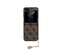 Guess Case for Galaxy Z Flip 5 Edition 4G Charm with Pendant, Brown
