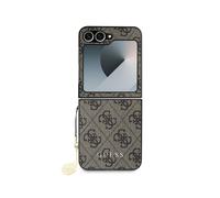 Guess Case for Galaxy Z Flip 6 Edition 4G Charm with Pendant, Brown