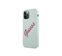 Guess Case for iPhone 12 / 12 Pro Collection Vintage Silicone in TPU, Blue