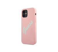 Guess Case for iPhone 12 Mini Collection Silicone Vintage in TPU, Pink