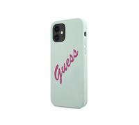 Guess Case for iPhone 12 Mini Collection Vintage Silicone in TPU, Blue