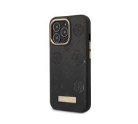 Guess Case for iPhone 13 Pro PU Peony Metal Plate