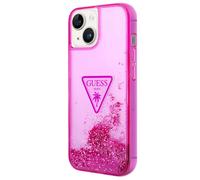 Guess Case for iPhone 14 Glitter Palm, Pink