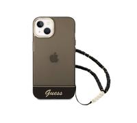 Guess Case for iPhone 14 Plus with Stamped Pearl Strap