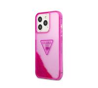 Guess Case for iPhone 14 Pro Max Glitter Palm, Pink