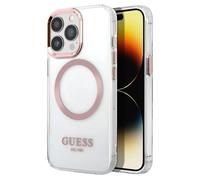 Guess Case for iPhone 14 Pro TPU Gold Outline, Transparent