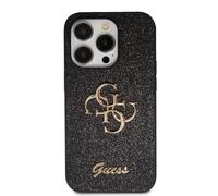 Guess Case for iPhone 15 Pro Max Glitter with Metal Logo