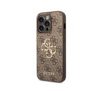 Guess Case for iPhone 15 Pro PU 4G Big, Brown