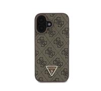 Guess Case for iPhone 16 Edition 4G Strass Triangle Metallic with Shoulder Strap