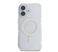 Guess Case for iPhone 16 Plus with Glitter Circle, Sienna