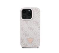 Guess Case for iPhone 16 Pro Max 4G Edition Strass Triangle Metallic