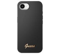 Guess Case for iPhone 17e in Soft Touch Silicone with Elegant Metal Logo