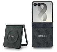 Guess Case Galaxy Z Flip 8 Case Magsafe Faux Leather Pink Brown Grey Logo