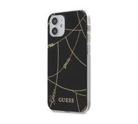 Guess Case Gold Chain Black - iPhone 12 Mini