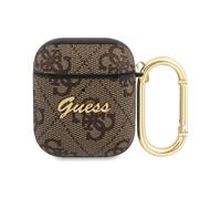 Guess Case GUA24GSMW 4G Script Metal Brown - AirPods