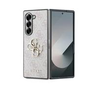 Guess Case GUHCZFD64GMGPI Leather 4G Metal Logo Pink - Galaxy Z Fold6