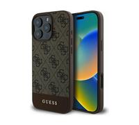 Guess Case Hardcase 4G Bottom Stripe Brown - iPhone 16 Pro