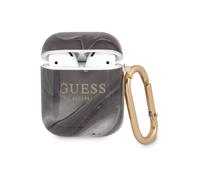 Guess Case Marble Design Black - For AirPods
