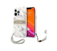 Guess Case Marble Strap Gray - iPhone 13 Pro Max