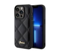 Guess Quilted Metal Logo Case for iphone 15 Pro 6.1" Black - GUHCP15LPSQSQSK
