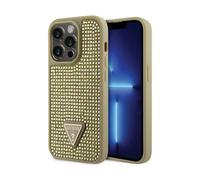 Guess Case Rhinestone Triangle Gold - iPhone 14 Pro Max