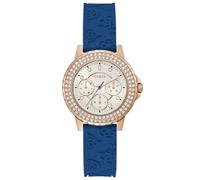 Guess Ladies Crown Jewel Rose Gold Plated Chronograph Watch GW0411L2