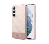 Guess cell phone case GUHCS23SG4GLPI 4G Stripe Collection Pink - Samsung Galaxy S23