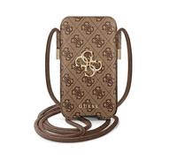 Guess cell phone case GUPHL4 GMGBR Brown - Universal