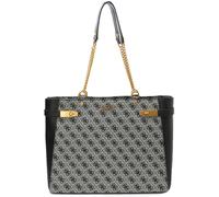 Guess Chain Straps Zadie Logo Girlfriend Tote Womens Bag In Black