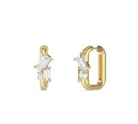 GUESS Chandelier Women's Gold Tone Crystal Huggie Earrings