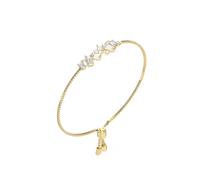 GUESS Chandelier Women's Gold Tone Crystal Slider Bracelet