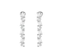 GUESS Chandelier Women's Silver Tone Crystal Drop Earrings