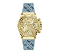 GUESS Charisma Women's Silicone Watch, Gold, Classic