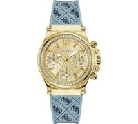 GUESS Charisma Women's Silicone Watch, Gold, Classic