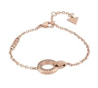 GUESS Circle Lights Rose Gold-Plated Stainless Steel Bracelet For Women | Durable | Tarnish-Resistant & Gift-Ready | Size Large