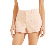 GUESS Claudia Women Pink Short Shorts W26 29" Inseam Bermuda Cotton Spandex
