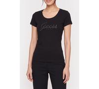 GUESS Cn Ss Embro Script L Jet Black A996 size XS | Shirts Outlet | Women | Black XS